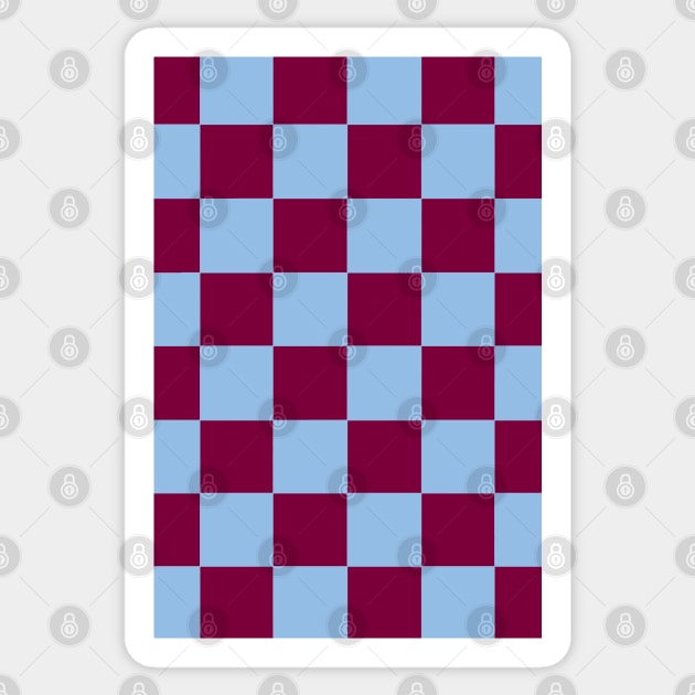 Villa Checkered Flag Sticker by Confusion101